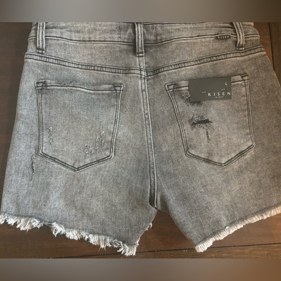 Risen dark grey Jean shopped five button fly size large - Picture 4 of 5